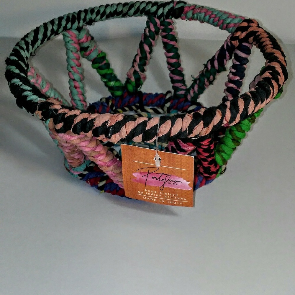 Small Hand Crafted Basket by Indian Artisans
